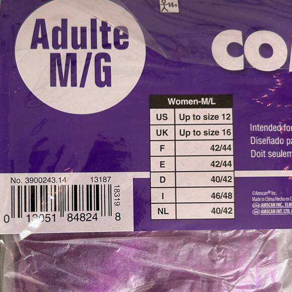 Womens Suit Yourself Purple Bodysuit | Size M/L | NWTs - Picture 3 of 3